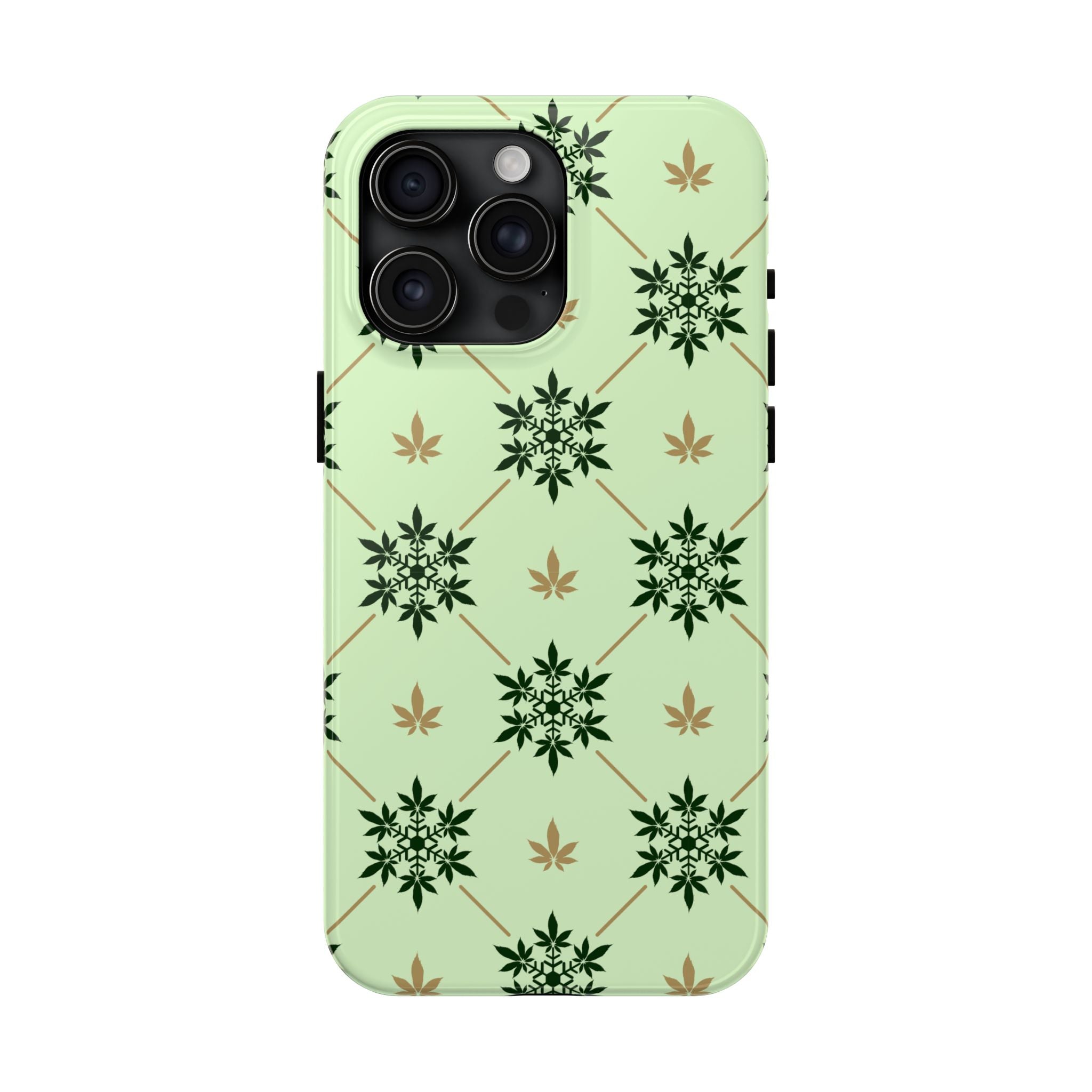 Phone Case - Elegant Modern Cannabis Leaf Pattern