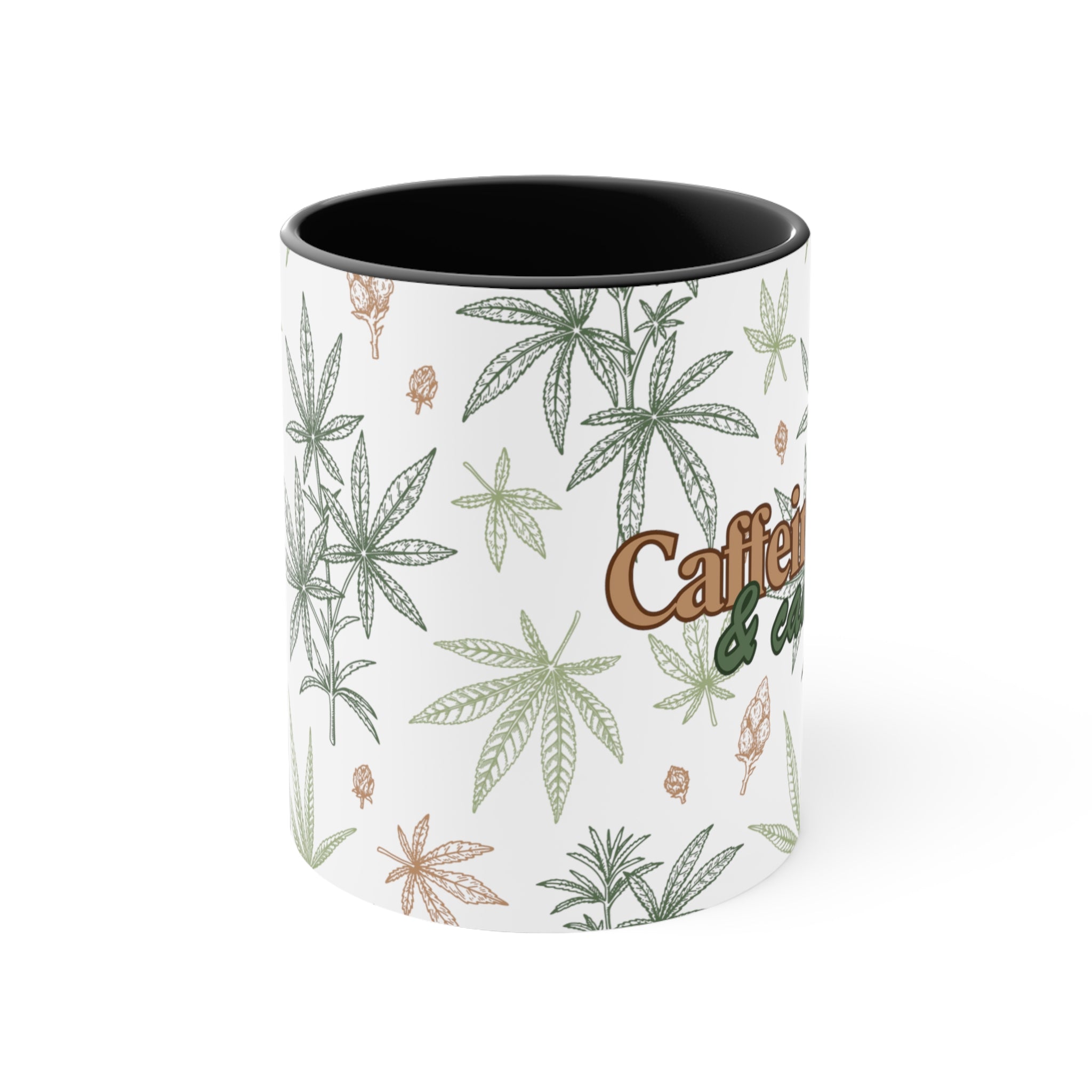 Caffeine & Cannabis - Cannabis Themed 11oz Stoner Coffee Mug