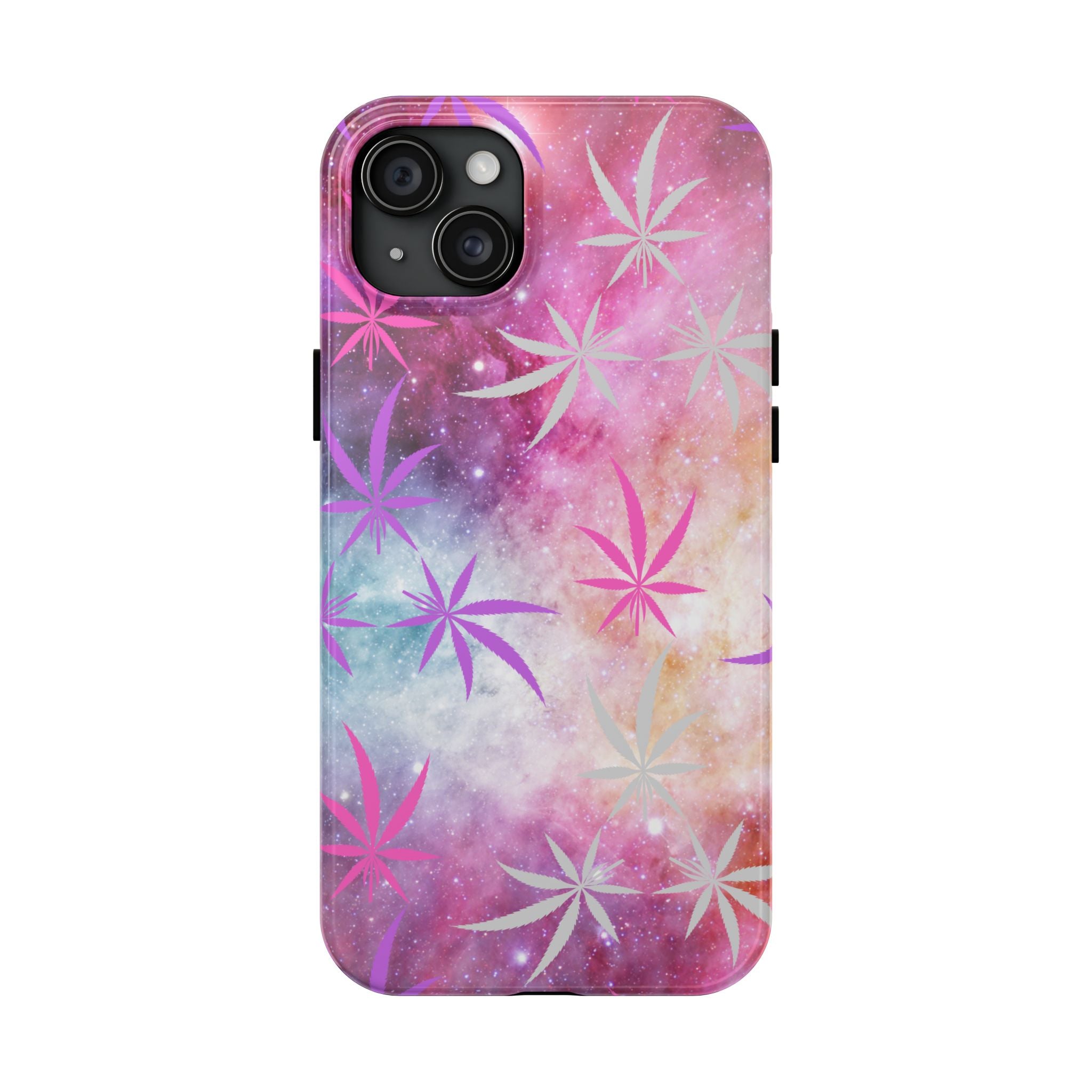 Phone Case Stained Glass Cannabis Leaf Design