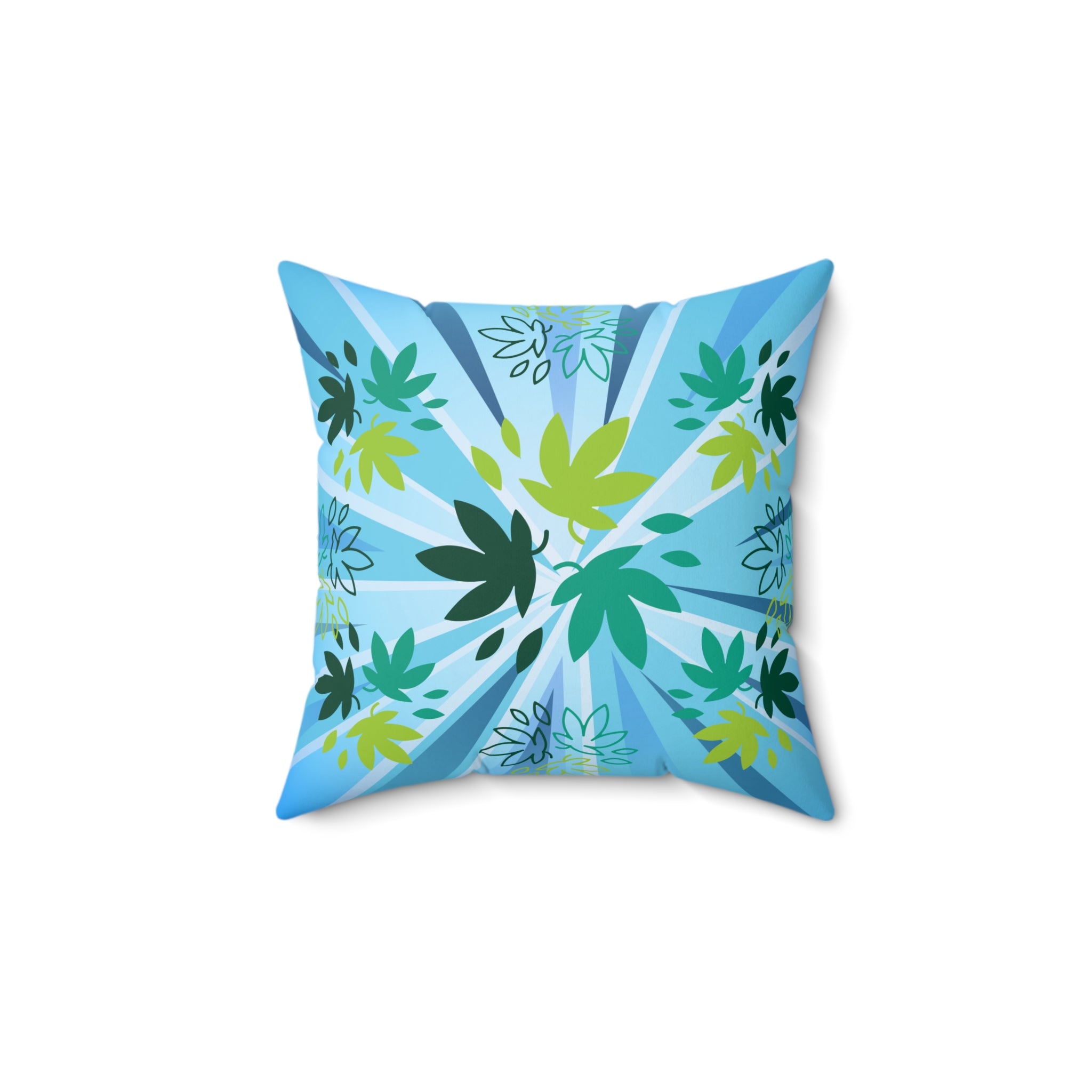 Summer Vibes Cannabis Themed Square Pillow