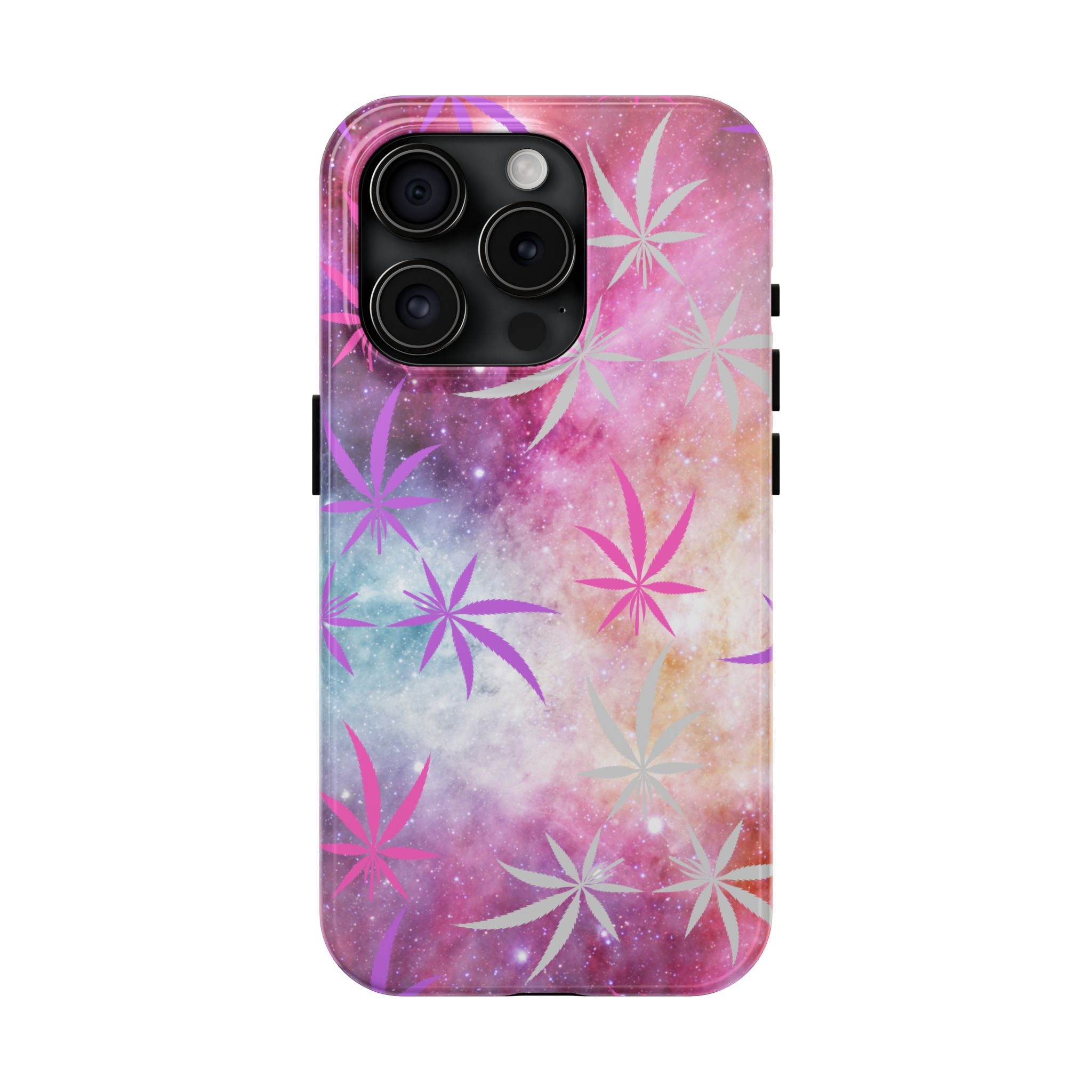 Phone Case Stained Glass Cannabis Leaf Design