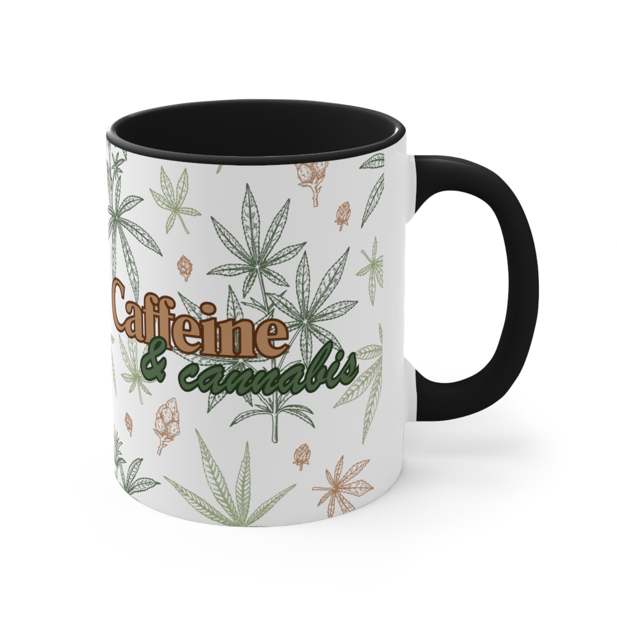 Caffeine & Cannabis - Cannabis Themed 11oz Stoner Coffee Mug