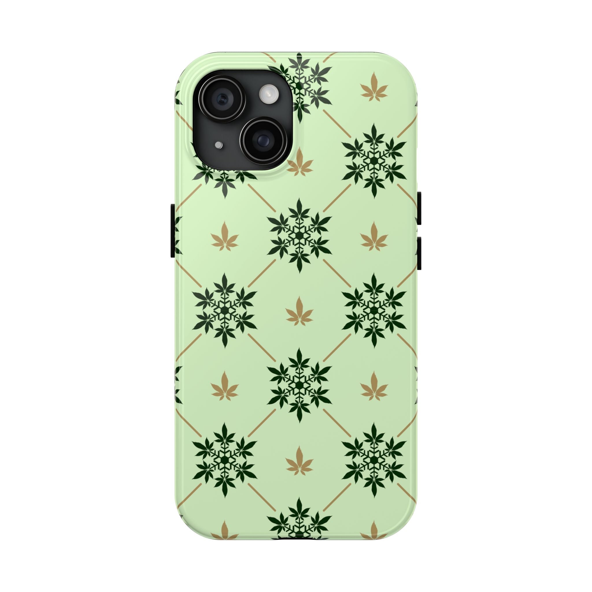 Phone Case - Elegant Modern Cannabis Leaf Pattern