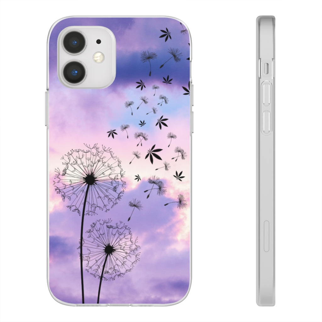 Dandelion Cannabis Theme Cellphone Flexi Case Stoner Gift