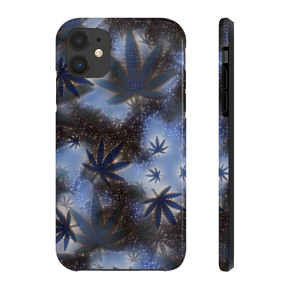 Cannabis Leaf Galaxy Case Mate Tough Phone Case