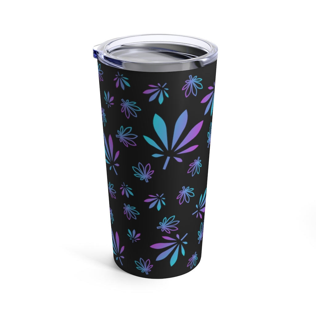 Pastel Cannabis Leaf Stainless Steel Tumbler 20oz