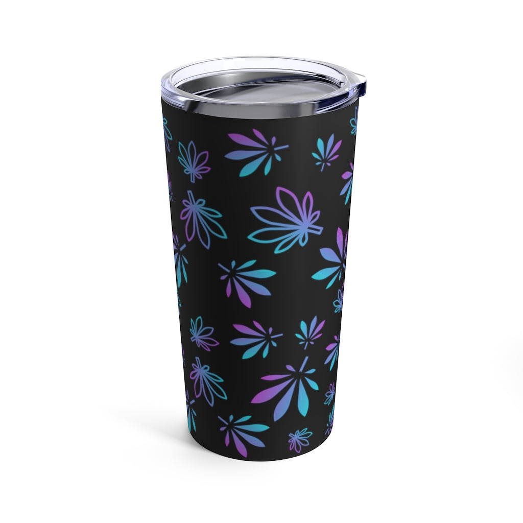 Pastel Cannabis Leaf Stainless Steel Tumbler 20oz