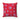 Red Tropical Cannabis Themed Square Pillow Stoner Gift