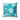 Blue Colorful Bursts Square Throw Pillow