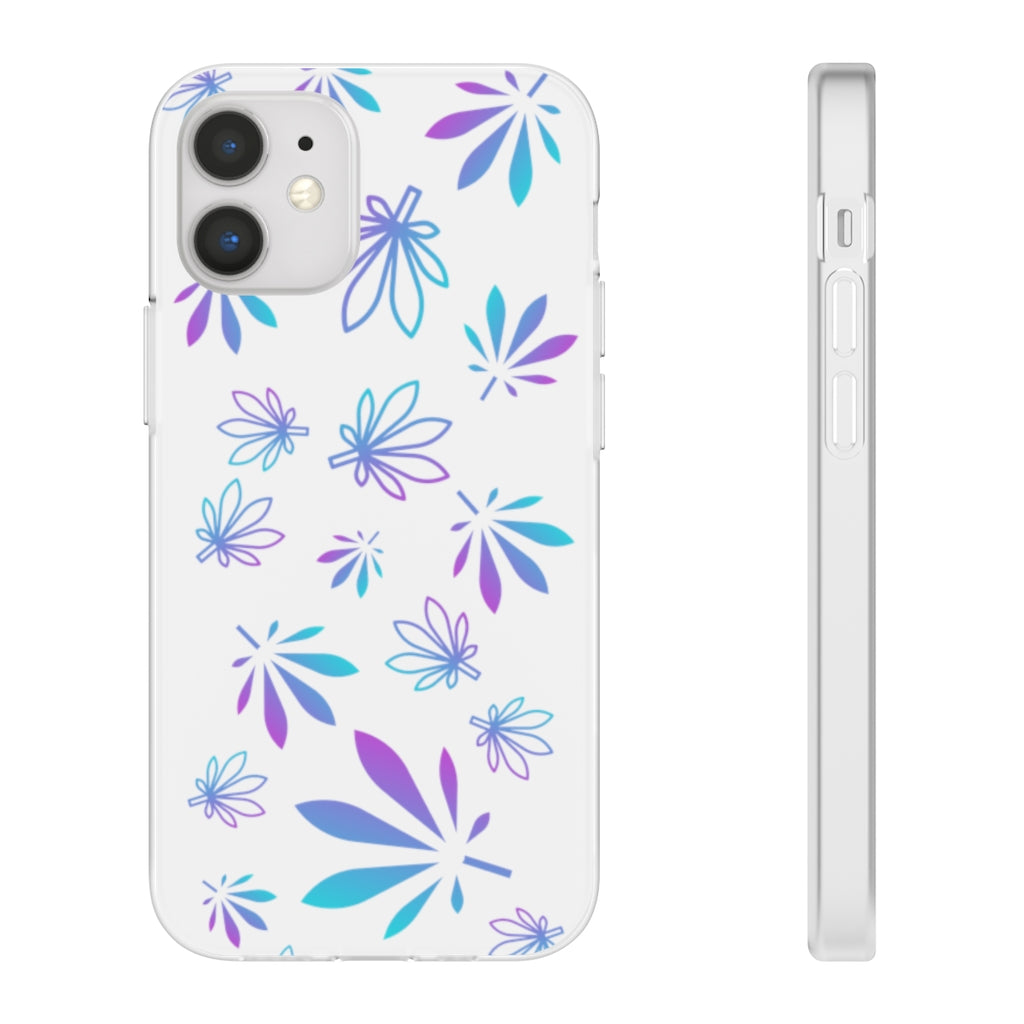 Purple Gradient Cannabis Leaf Flexi Case