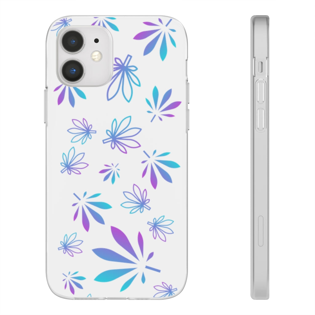 Purple Gradient Cannabis Leaf Flexi Case