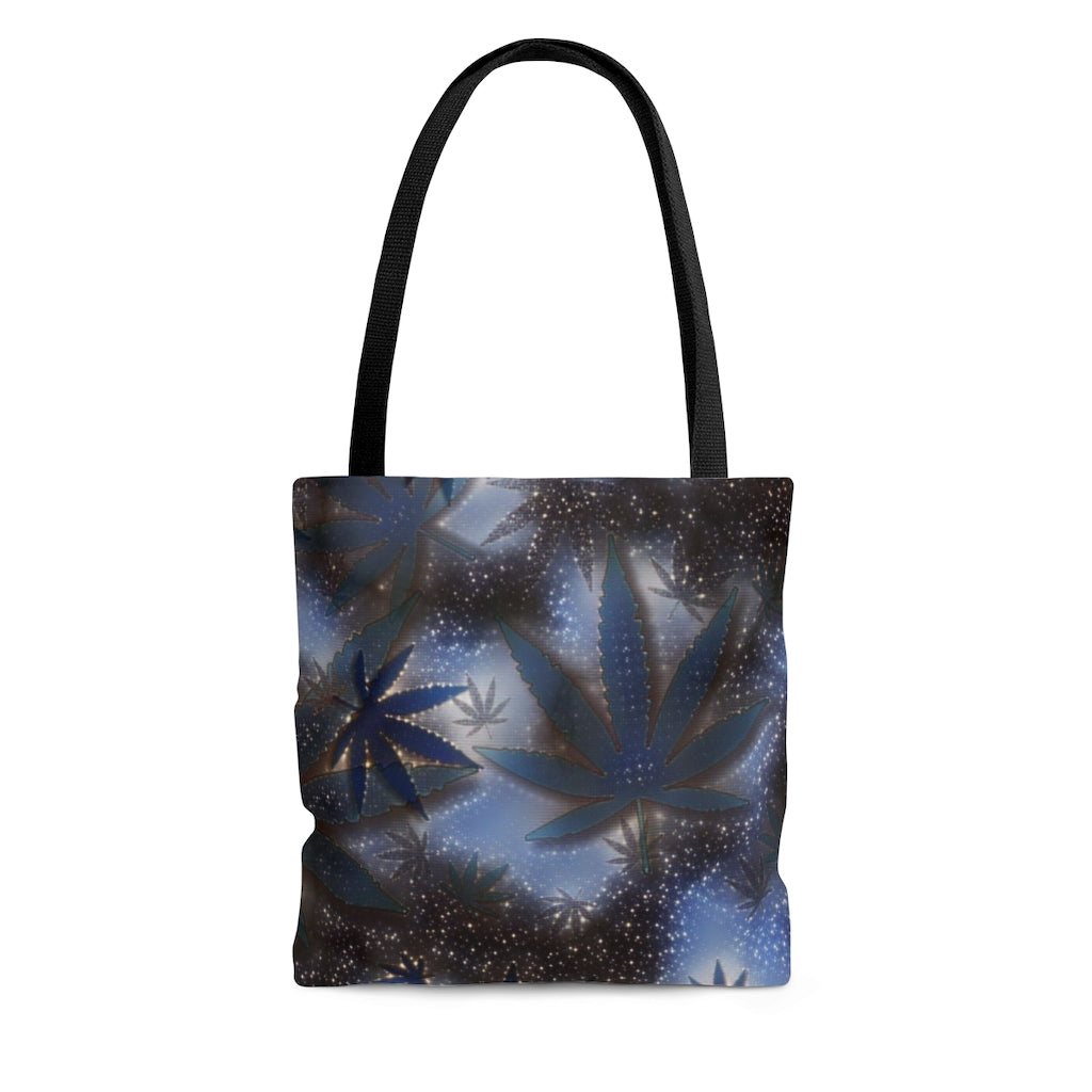 Blue Twilight Cannabis Themed Tote Bag Stoner Gift