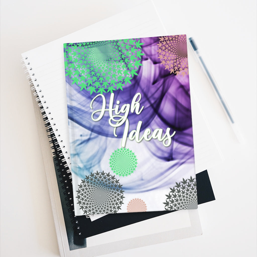 Colorful Smoke High Ideas Journal - Ruled Line