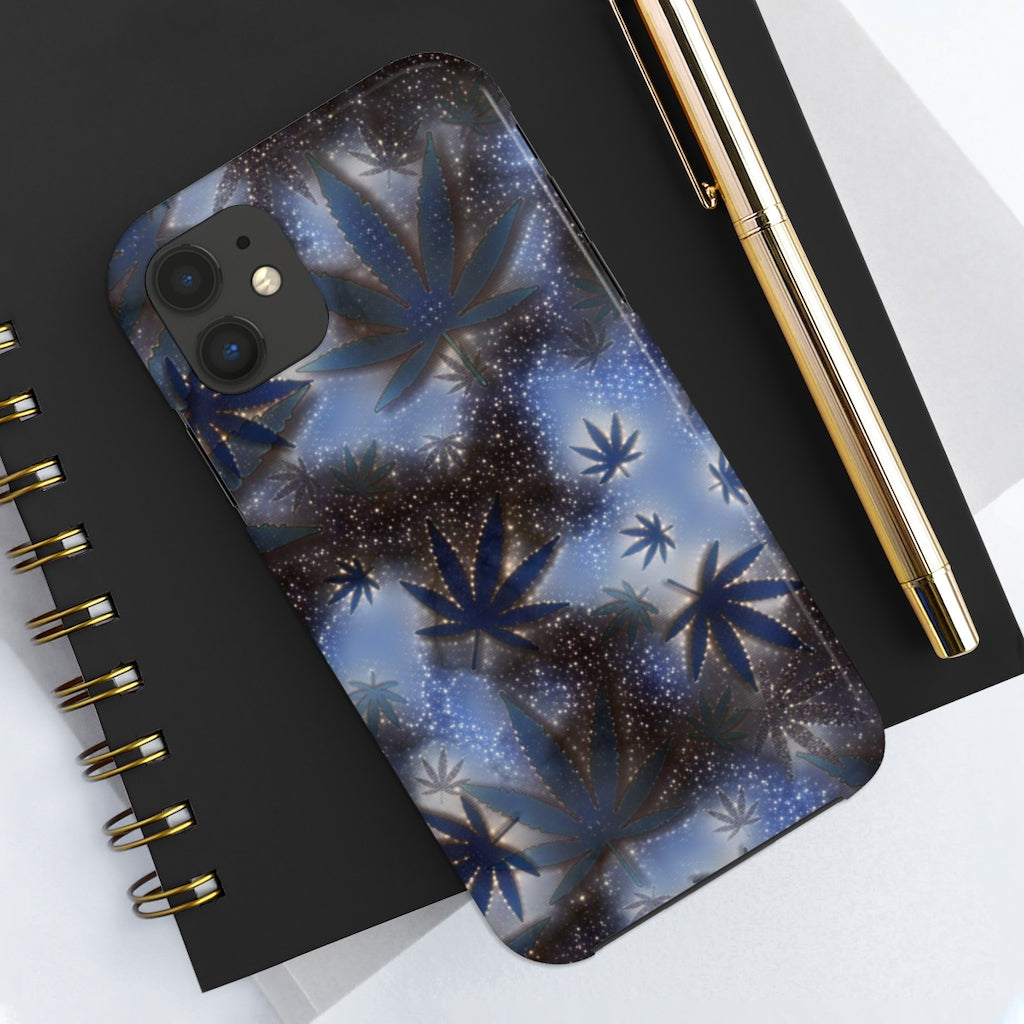 Cannabis Leaf Galaxy Case Mate Tough Phone Case